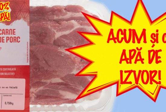 Specialiștii recomandă pentru hidratare carnea de porc din magazine: conține minim 50% apă