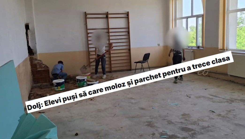 Concurență acerbă: 17 elevi pe un loc la școala unde treci clasa cărând moloz și parchet