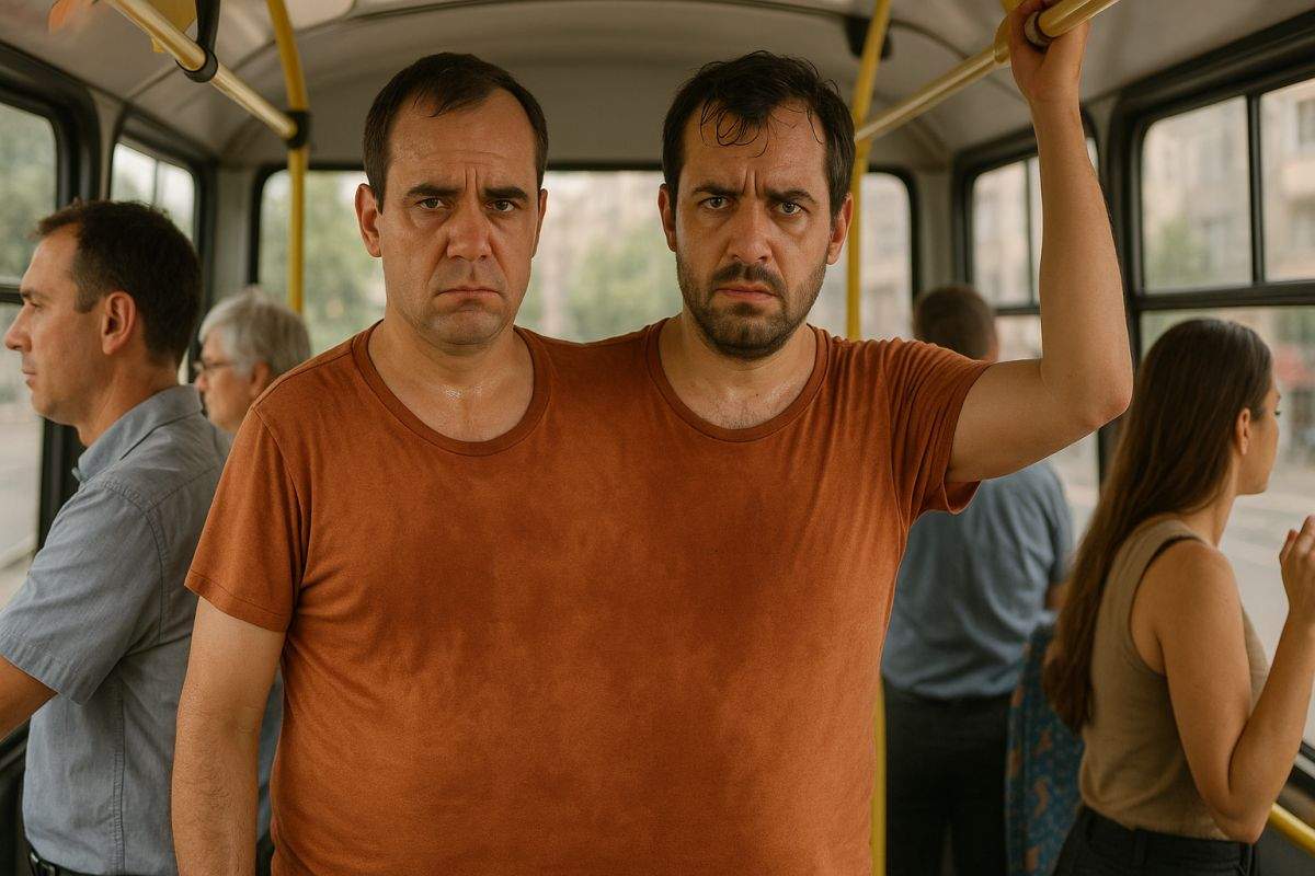 Caz rar de fraţi siamezi. Doi români s-au contopit într-un autobuz fără aer condiţionat