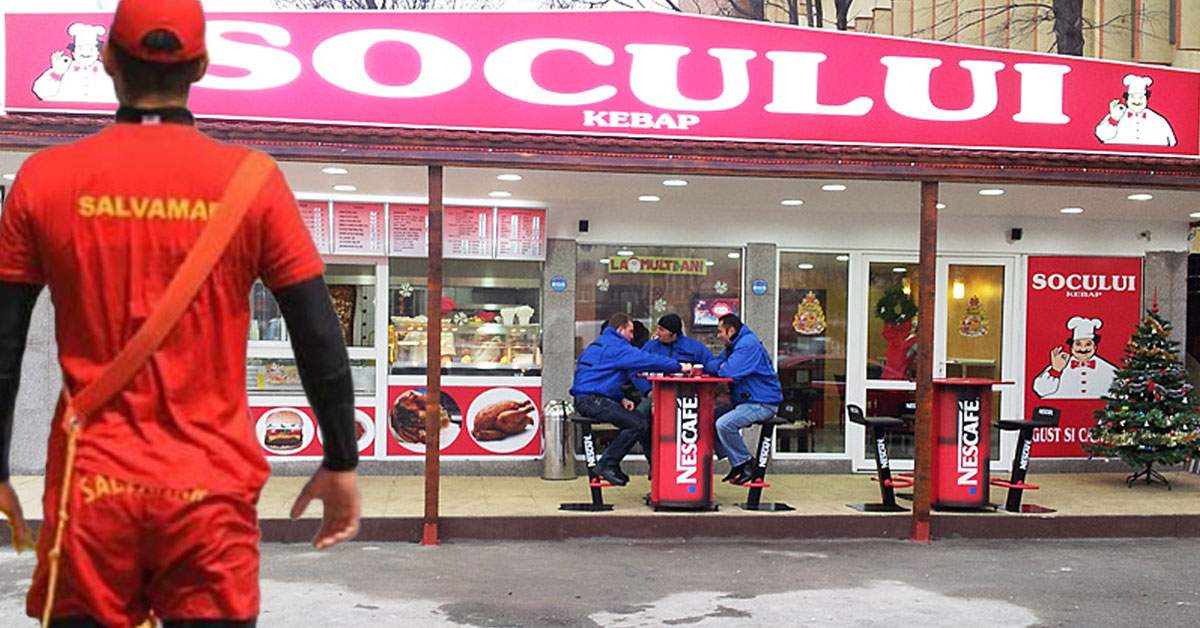 La Socului au fost aduși salvamari, să nu se înece clienții cu șaorma