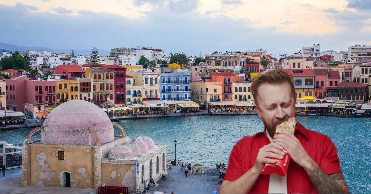 Un turist român a vizitat toată insula Creta în căutarea unei șaorme decente