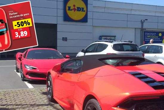 Bătaie la Lidl între şoferul cu Lamborghini şi ăla cu Ferrari pe ultimul parizer redus cu 50%