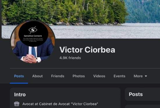 Facebook i-a blurat poza de profil a lui Ciorbea: ”Sensitive content”