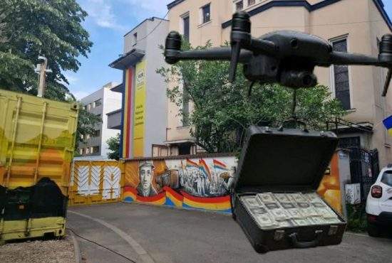 O nouă dronă rusească în România: a intrat în curtea AUR și a lăsat o valiză cu bani