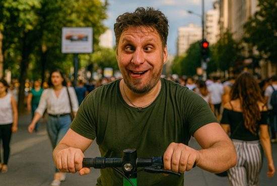 Un român și-a făcut micșorare de IQ ca să se poată plimba cu trotineta electrică
