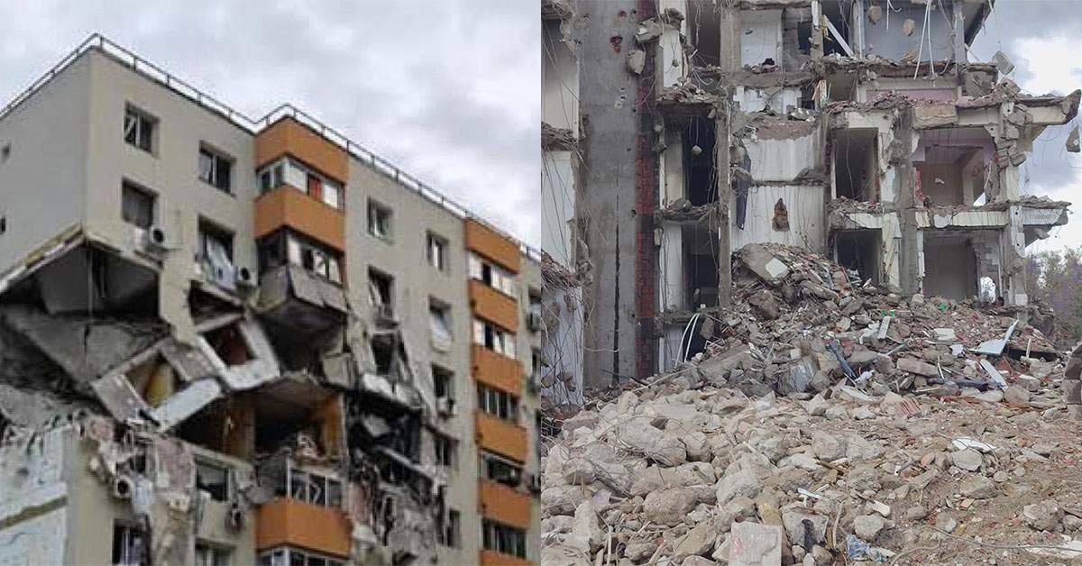 Altă eroare umană! Din greșeală, ISU București a demolat alt bloc decât cel cu explozia