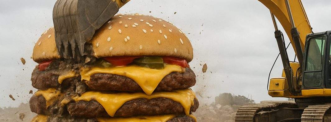 McDonalds, obligat să demoleze triplu-cheeseburgerul. Avea autorizaţie doar pentru P+1