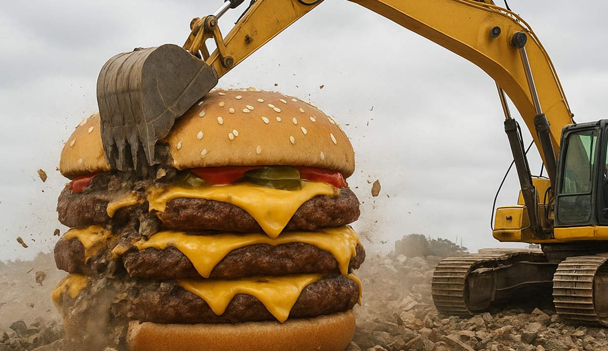 McDonalds, obligat să demoleze triplu-cheeseburgerul. Avea autorizaţie doar pentru P+1