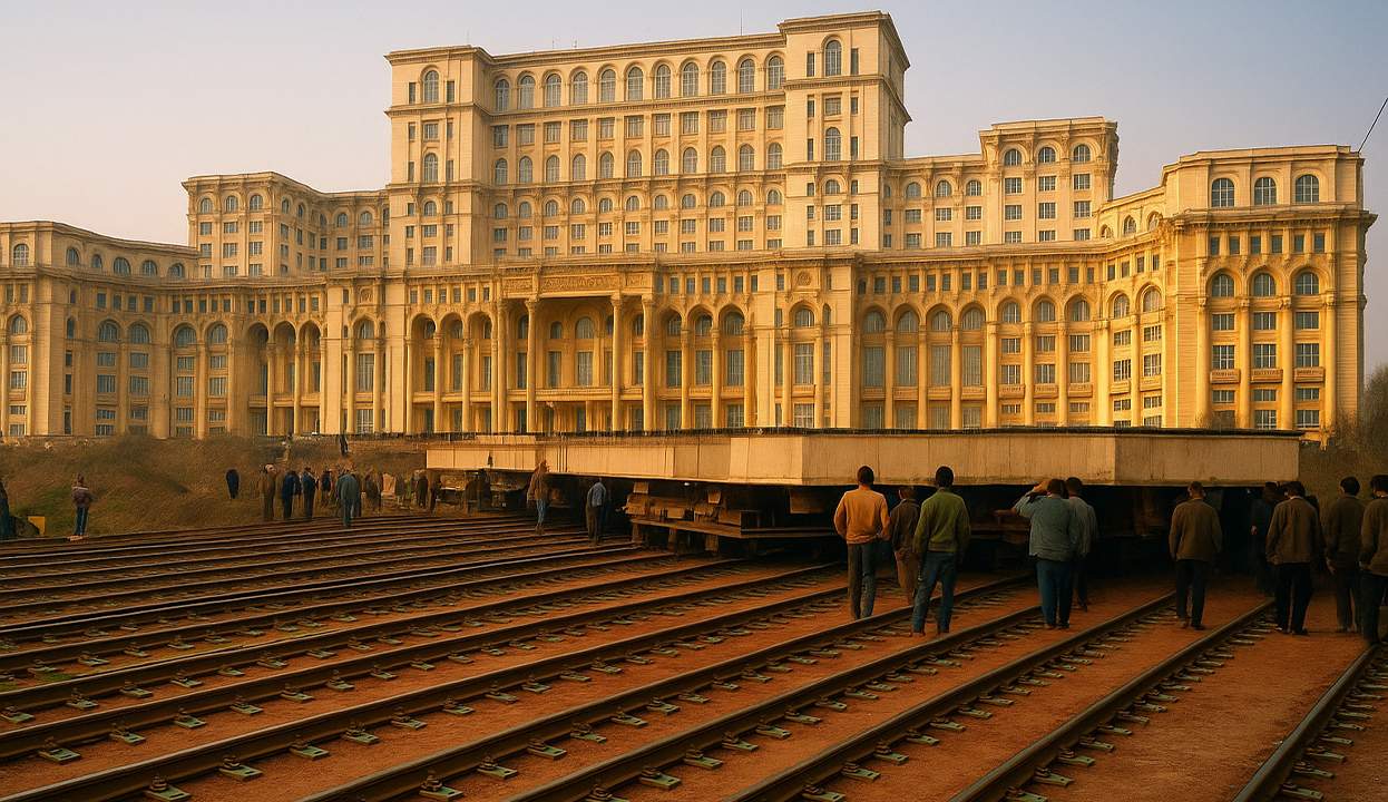 Încep lucrările la şantierul de mutare a Casei Poporului ca să se vadă Catedrala mai bine