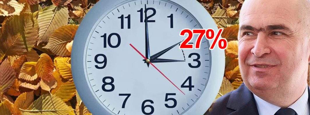 În acest weekend România trece la ora de iarnă și la TVA-ul de 27%