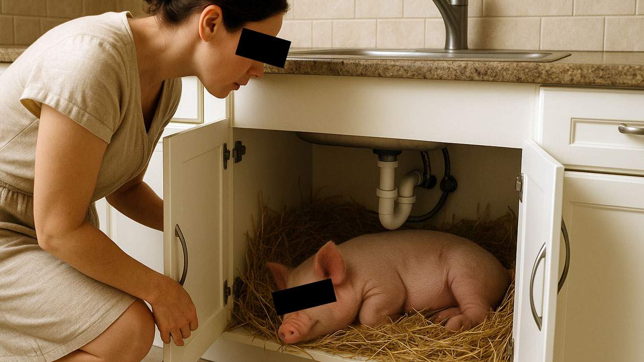 Combatem risipa alimentară! Fiecare român va fi obligat să crească un porc sub chiuvetă
