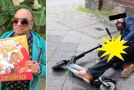 Hipster, dărâmat de pe trotinetă de propria erecţie când a aflat că Romeo Fantastick a scos un vinil