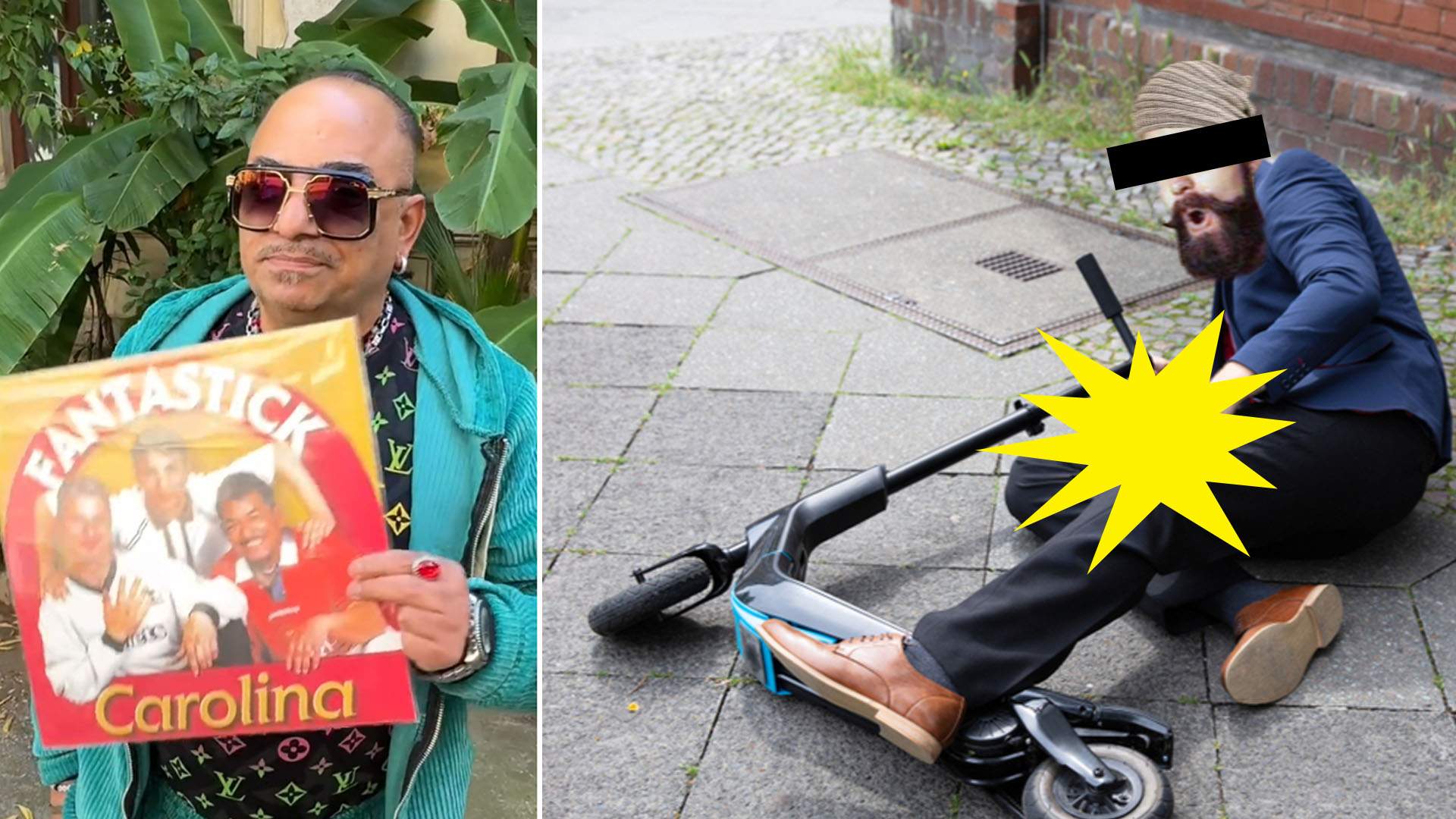 Hipster, dărâmat de pe trotinetă de propria erecţie când a aflat că Romeo Fantastick a scos un vinil