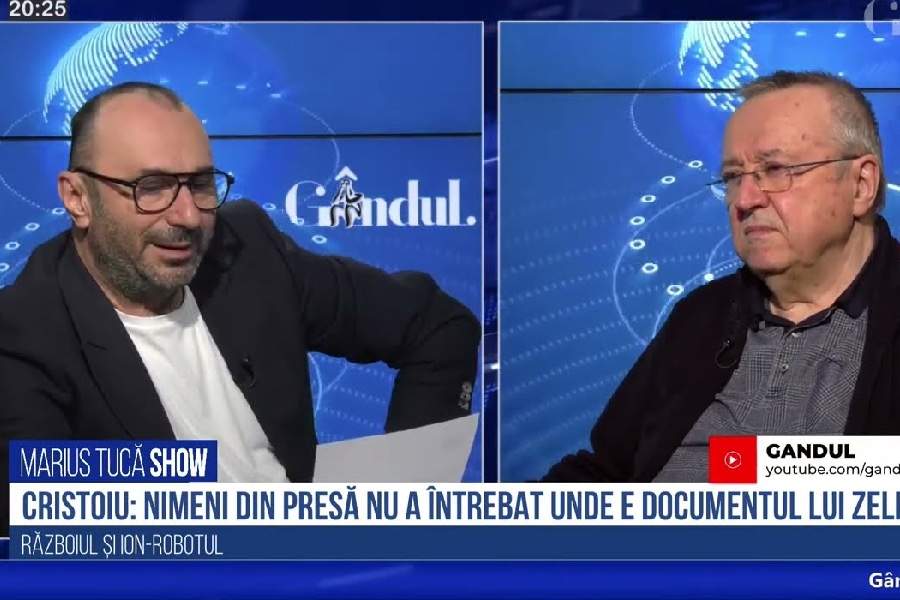 Sărăcie maximă la Gândul! Emisiuni cu Tucă fără bretele și Cristoiu fără vestă