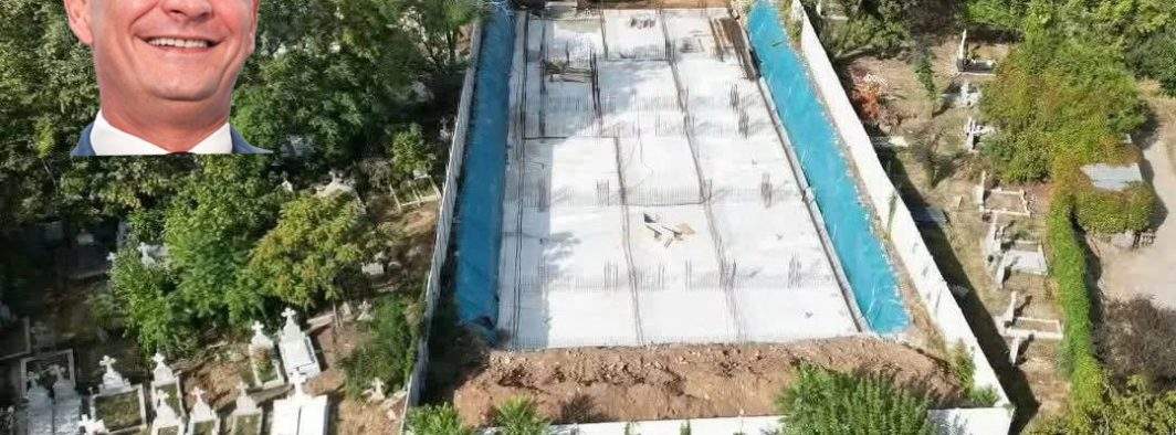 Daniel Băluță promite că blocul nu va fi lângă morminte, că va face o parcare peste ele
