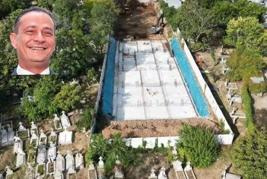 Daniel Băluță promite că blocul nu va fi lângă morminte, că va face o parcare peste ele