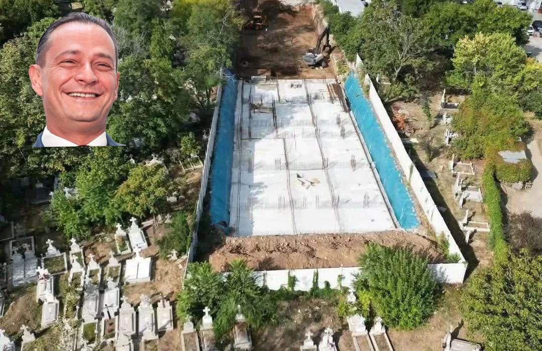 Daniel Băluță promite că blocul nu va fi lângă morminte, că va face o parcare peste ele