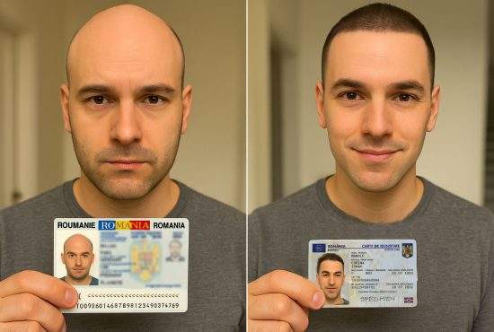 Un român susține că de când are noul buletin cu cip i s-a inversat procesul de chelire