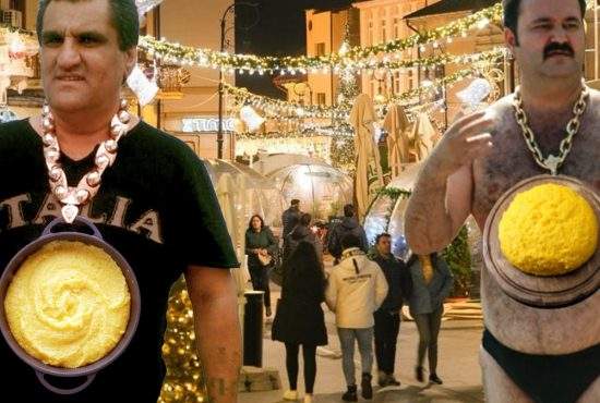 Craiova: mămăliga de la târgul de Crăciun e atât de scumpă încât cocalarii o poartă în loc de aur