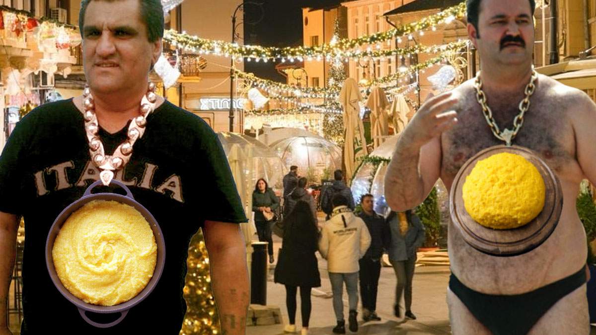 Craiova: mămăliga de la târgul de Crăciun e atât de scumpă încât cocalarii o poartă în loc de aur