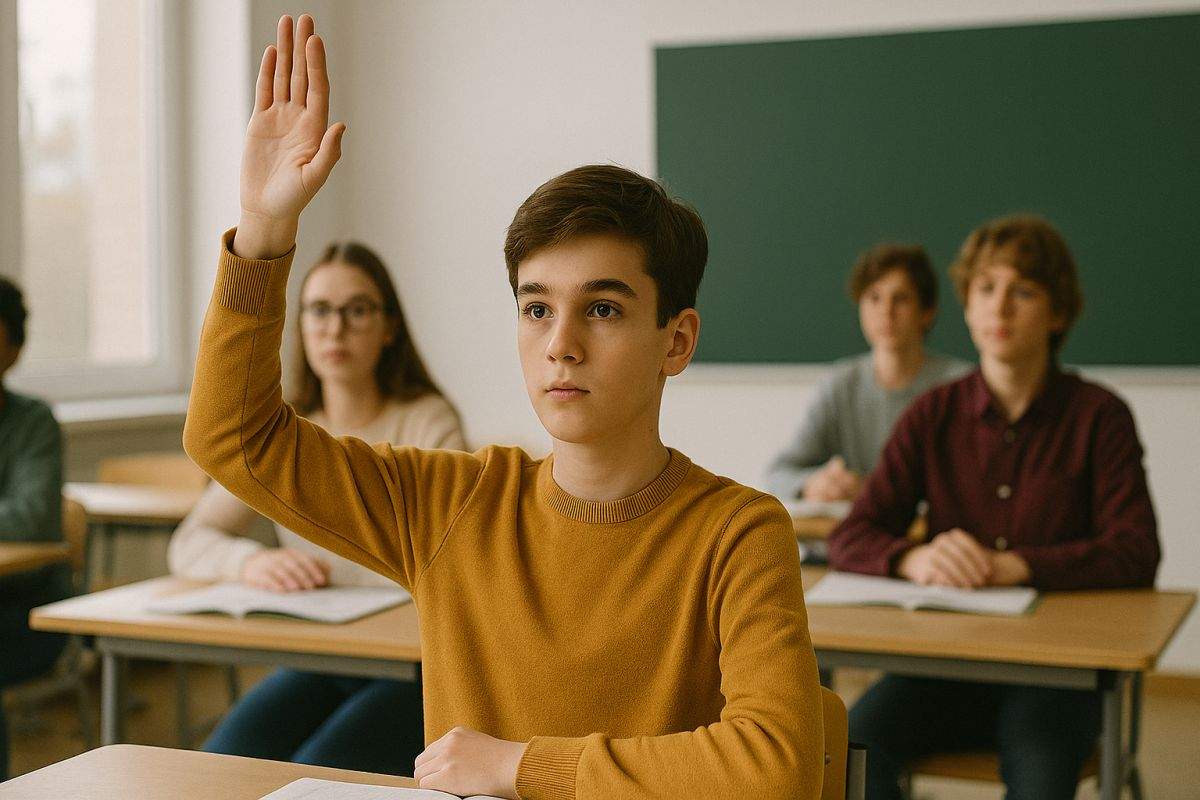 Elev olimpic descoperit întâmplător: a ridicat mâna la școală și n-a cerut să meargă la toaletă