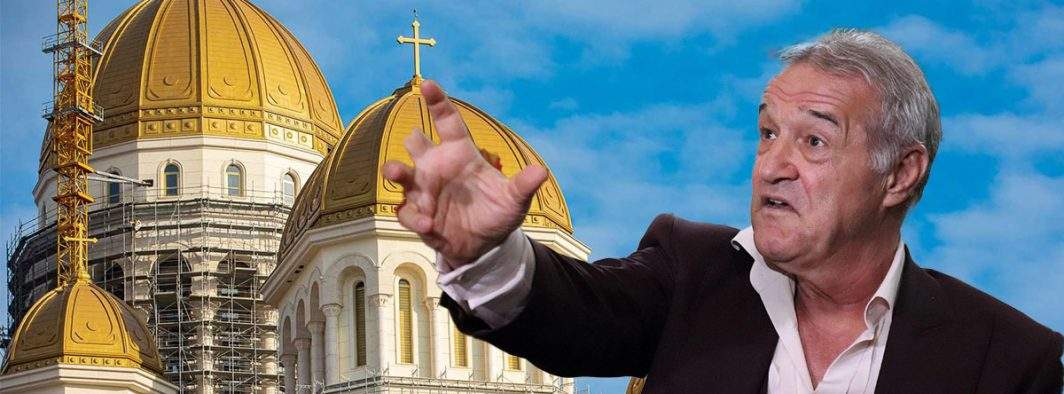 Gigi Becali la Catedrală. I-a plăcut atât de mult că vrea s-o cumpere