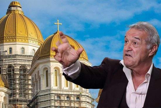 Gigi Becali la Catedrală. I-a plăcut atât de mult că vrea s-o cumpere