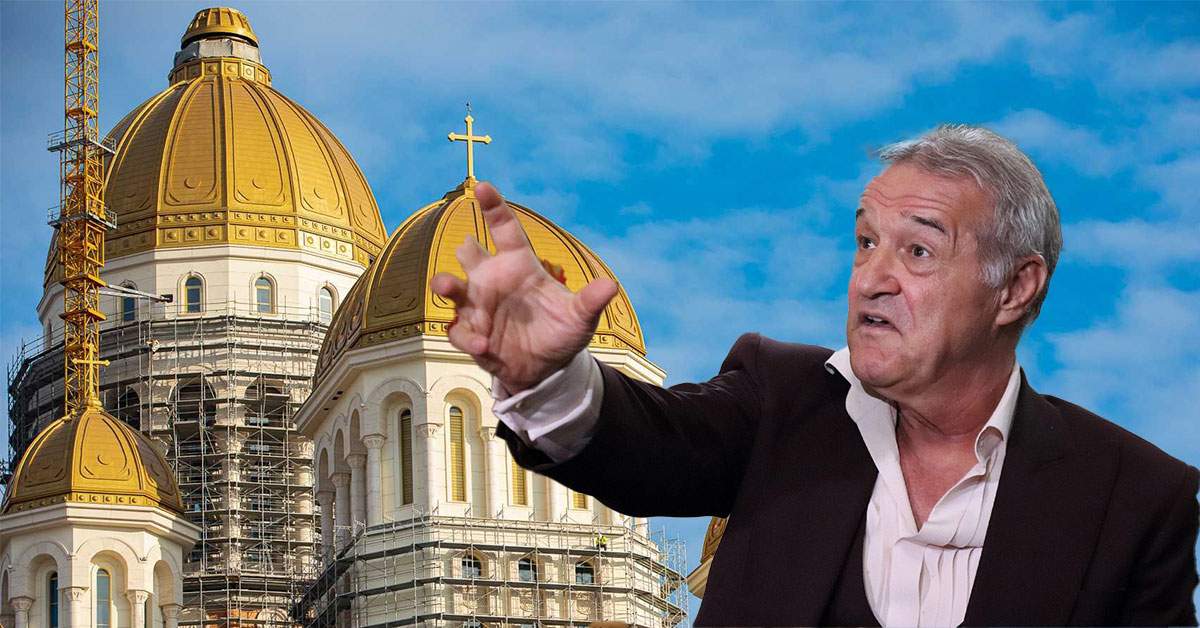 Gigi Becali la Catedrală. I-a plăcut atât de mult că vrea s-o cumpere