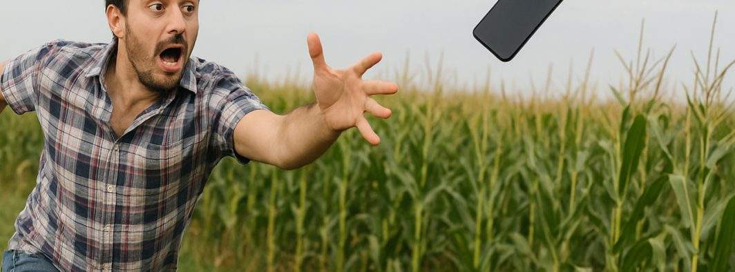 Previzibil! Un român şi-a pus telefonul pe modul avion şi i-a zburat din mână