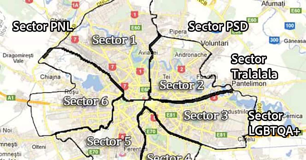Ca să nu se supere niciun candidat, Bucureștiul va avea încă patru sectoare