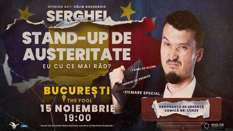 🎙️ Stand-up de Austeritate cu Serghei – „Eu cu ce mai râd?”