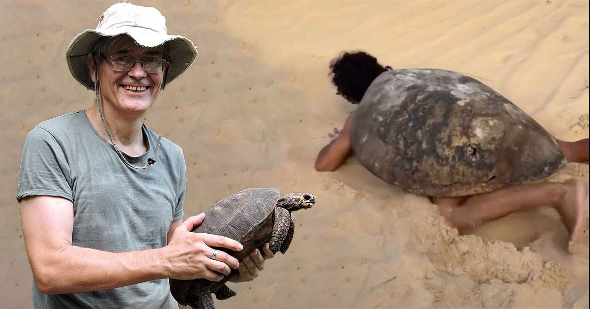 Țestoasa cu degete opozabile din Dobrogea era de fapt un bețiv care venea târâș de la birt