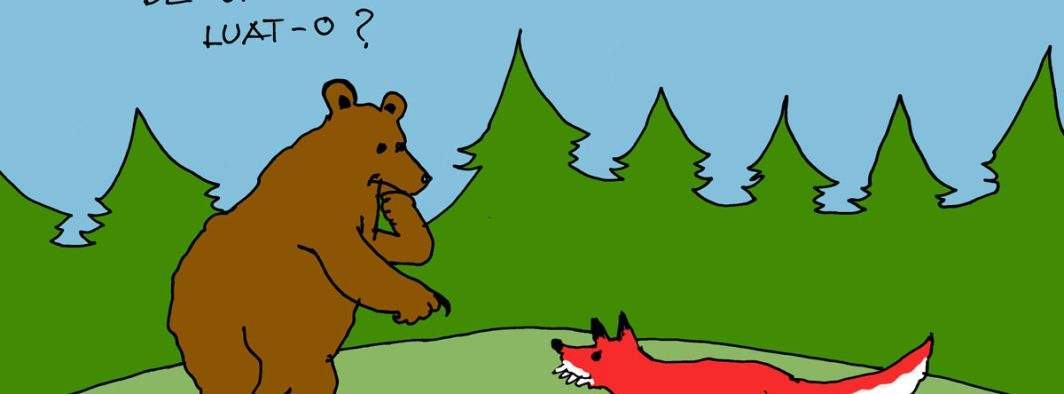 Iar păcălit de vulpe