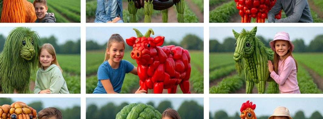 Criză de zacuscă în țară, că din legume s-au construit animale anul ăsta