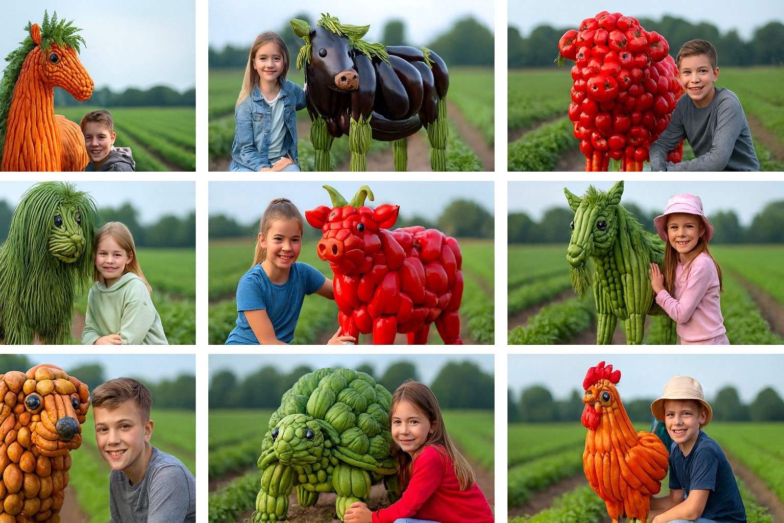 Criză de zacuscă în țară, că din legume s-au construit animale anul ăsta