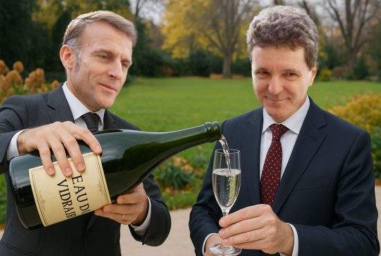 Nicuşor, tratat regeşte în Franţa. În locul banalei şampanii a primit apă de Vidraru