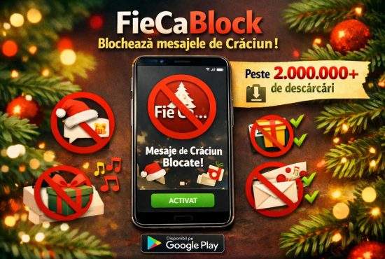 Aplicația care blochează mesajele de Crăciun, record de descărcări în Google Play