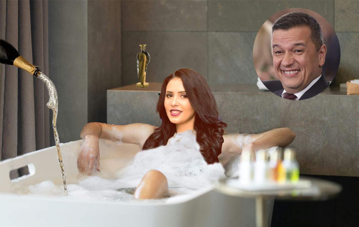 Pițipoanca lui Grindeanu de la Ape Prahova are soluția: „Faceți baie în șampanie, ca mine!”