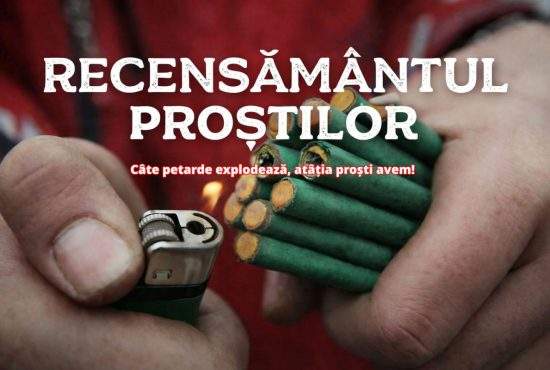 Diseară se face recensământul proștilor! Câte petarde explodează, atâția proști avem în țară