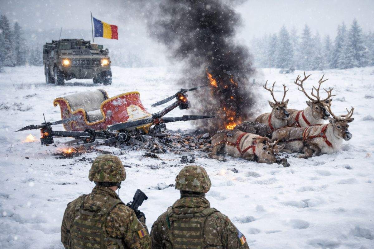 Armata anunţă că a doborât o dronă trasă de reni care intrase pe teritoriul României