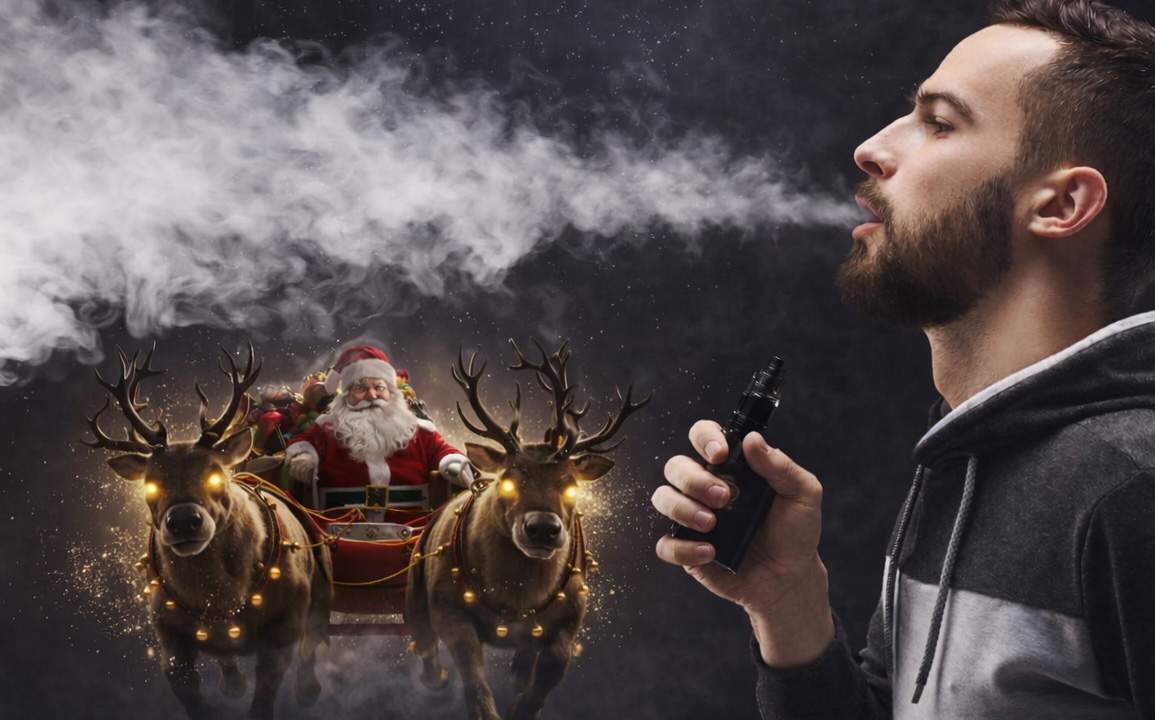 Ţigara electronică, un pericol real! Bărbat, lovit cu sania după ce Moşul l-a confundat cu un horn