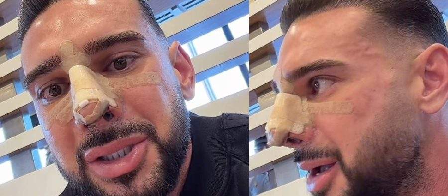 Dorian Popa s-a dus în instanță cu nasul bandajat de teamă să nu tragă coca în fața judecătorilor