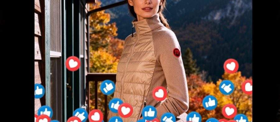 E atât de frig că o geacă are mai mulți followeri pe Instagram decât femeia care o poartă