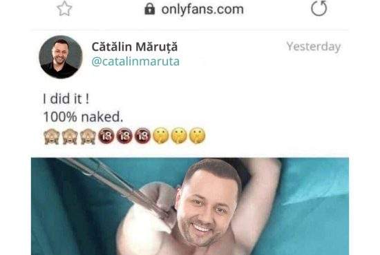 Rămas șomer după ce a fost dat afară de la ProTV, Măruță și-a făcut cont pe OnlyFans