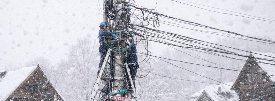 5000 de gospodării fără curent după ce gospodăria de la care furau curent a fost afectată de zăpezi
