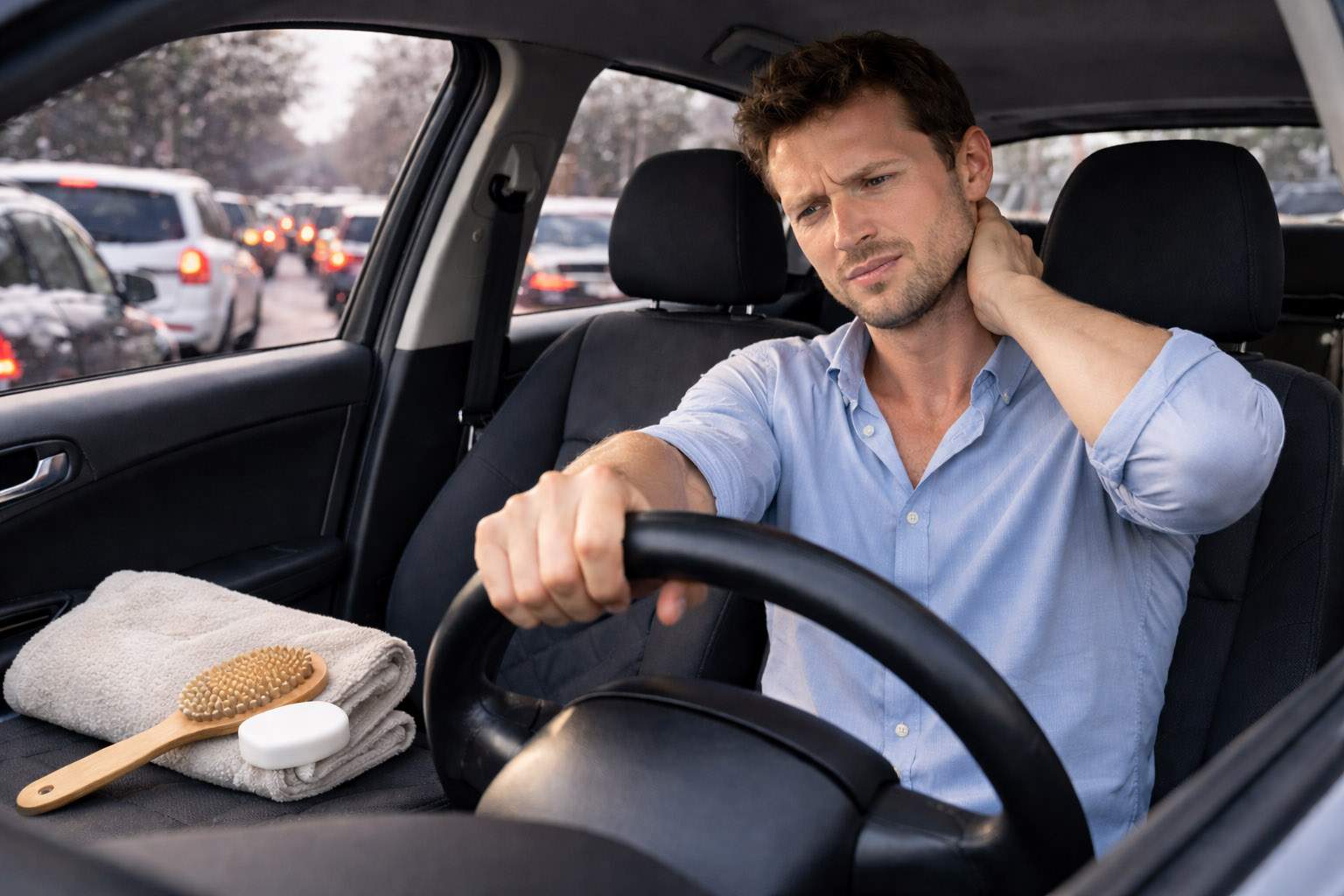 Cauza nr. 1 a traficului în Bucureşti: oamenii fără apă caldă care merg să se spele la prieteni