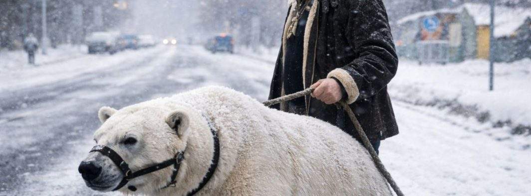 Din cauza gerului, Nuțu Cămătaru a renunțat la tigru și și-a luat un urs polar