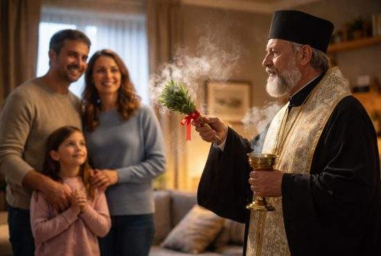 Un popă din Bucureşti a dat lovitura! În loc de apă sfinţită, vine din uşă în uşă cu apă caldă