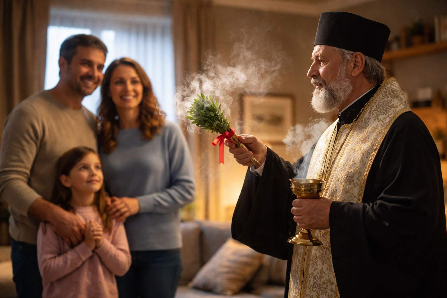 Un popă din Bucureşti a dat lovitura! În loc de apă sfinţită, vine din uşă în uşă cu apă caldă