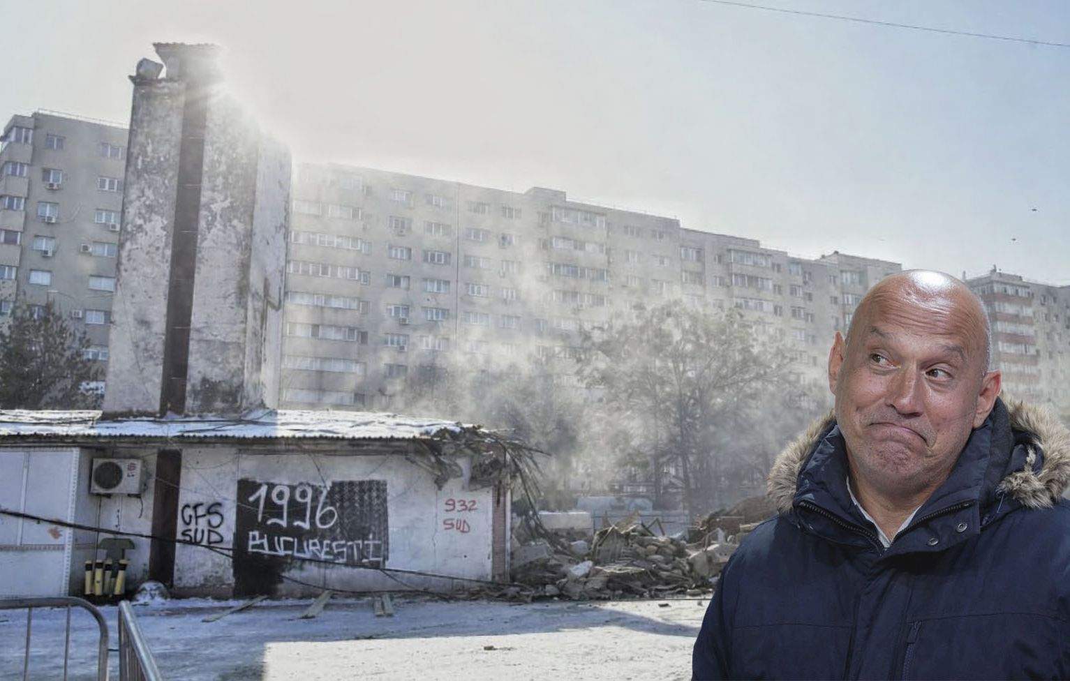 Nu mai aduceți buldozerele! Prunea a dărâmat cu p… o tribună a stadionului Dinamo